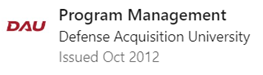Program Management - Defense Acquisition University