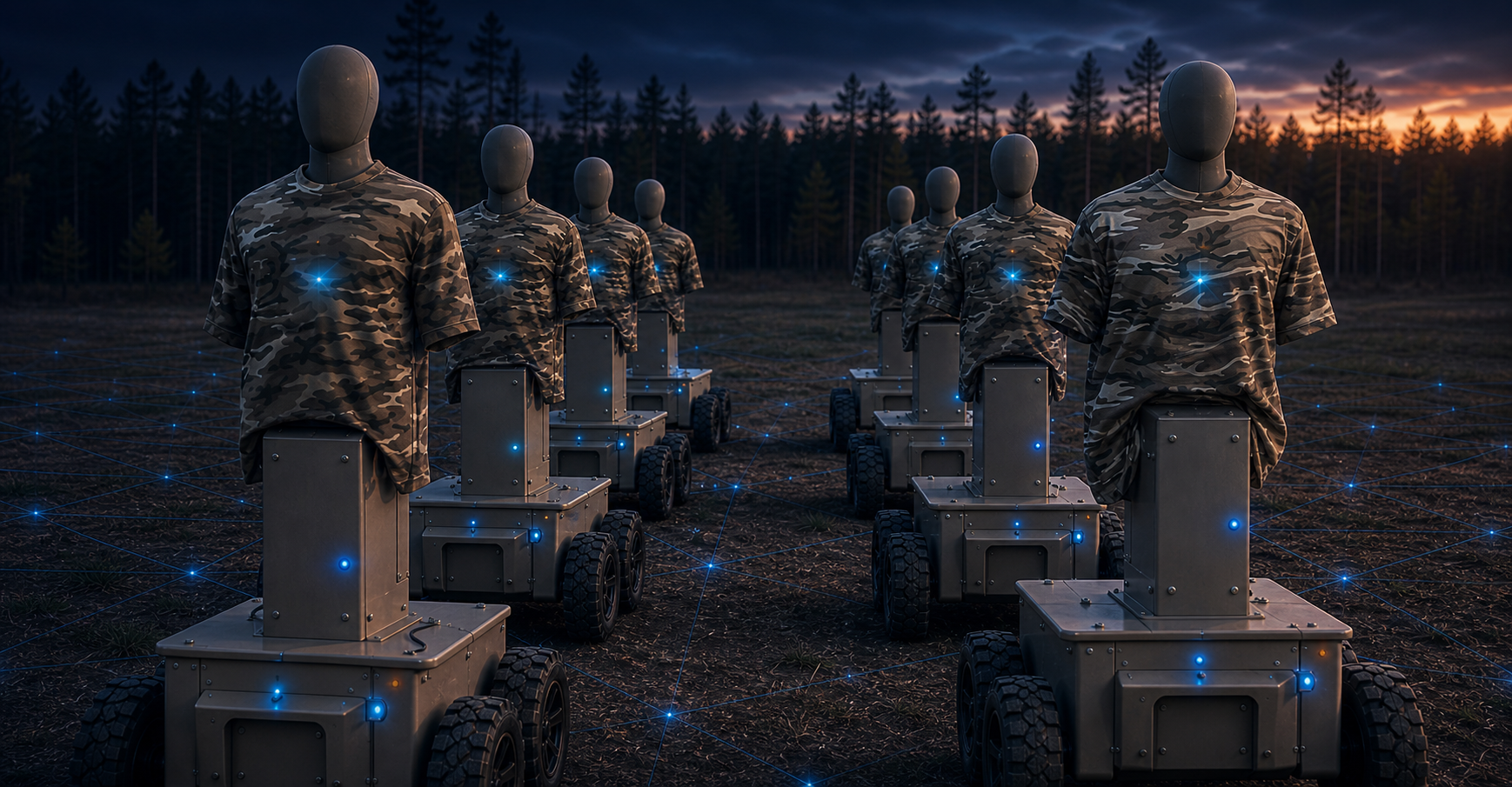 HTT robotic targets on a live-fire range